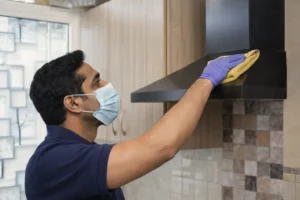 Kitchen chimney cleaning service at a home in Kurnool